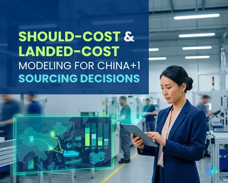 Should-Cost vs Landed-Cost Modeling for China+1 Sourcing Decisions